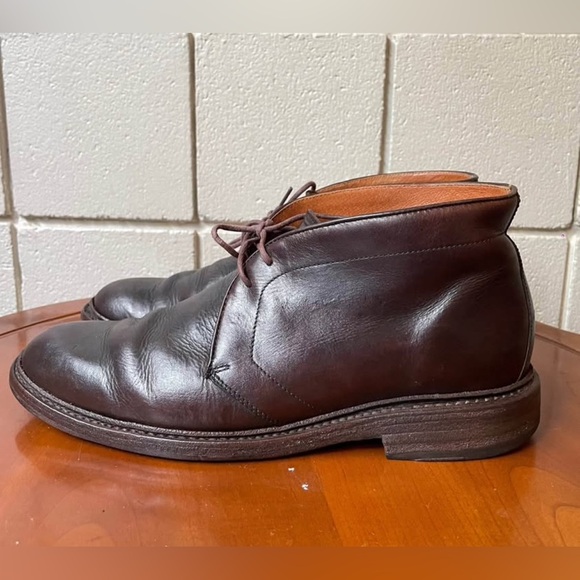 Frye Men’s Murray Chocolate Leather Ankle Chukka Boots | US 9 - Picture 1 of 6